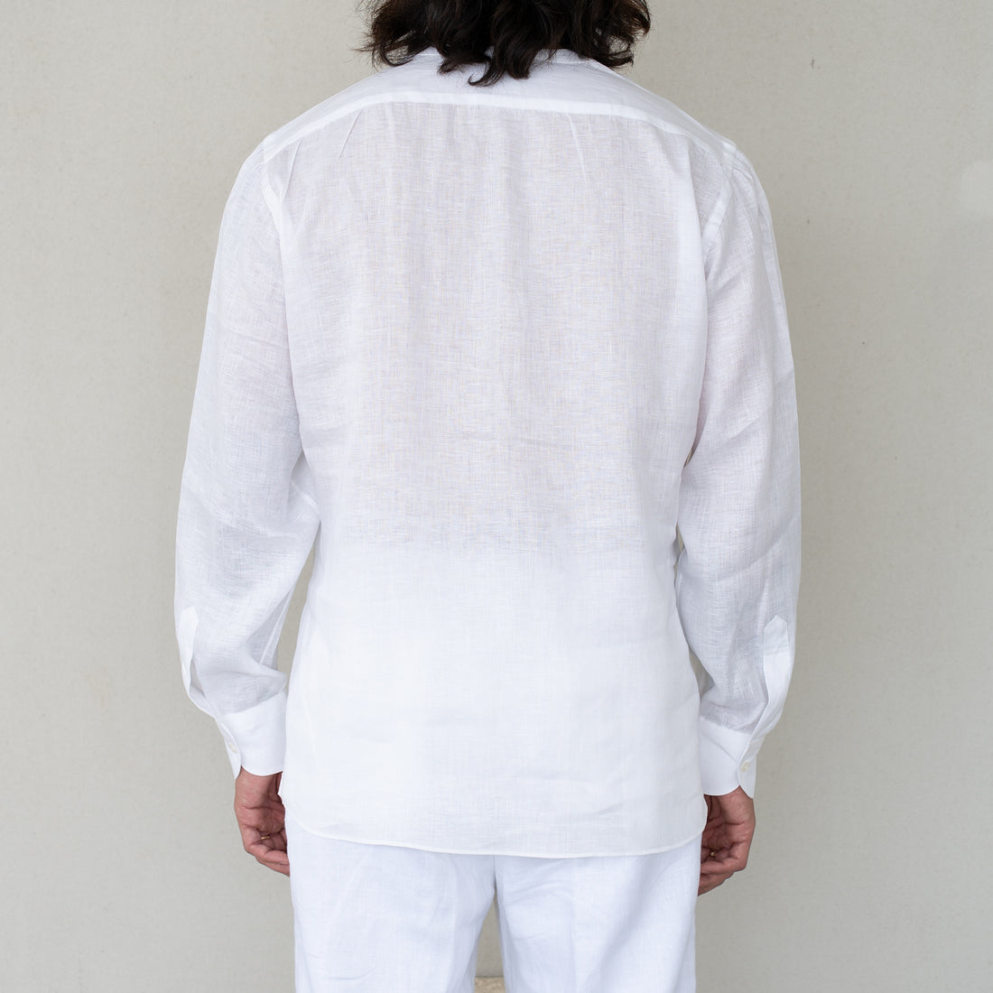 【先行販売】WEARLNESS/Linen Sleeping Shirts/White