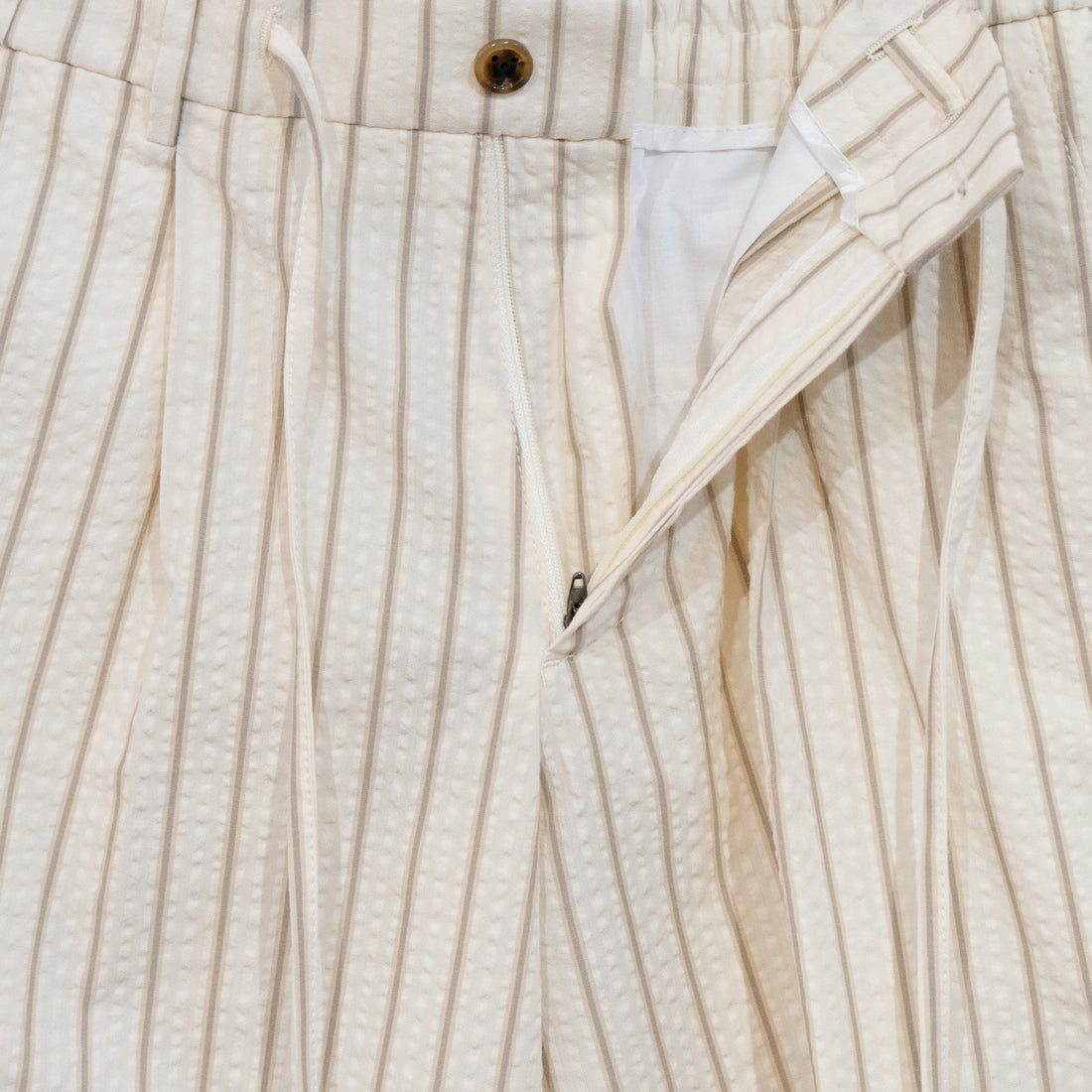 BERWICH/Sake 1P Gym Shorts/Seersucker Stripe
