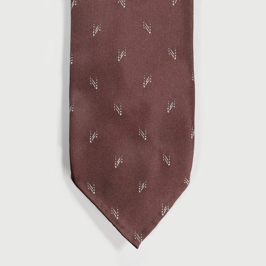 seven fold  tie