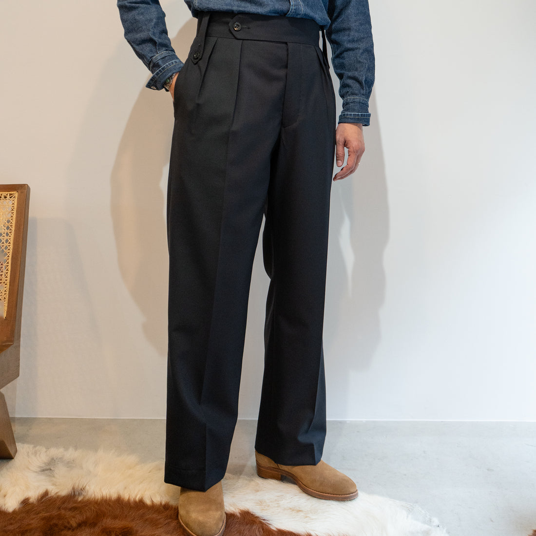 TANGENT/40’s British Gurkha Trousers/Tropical wool