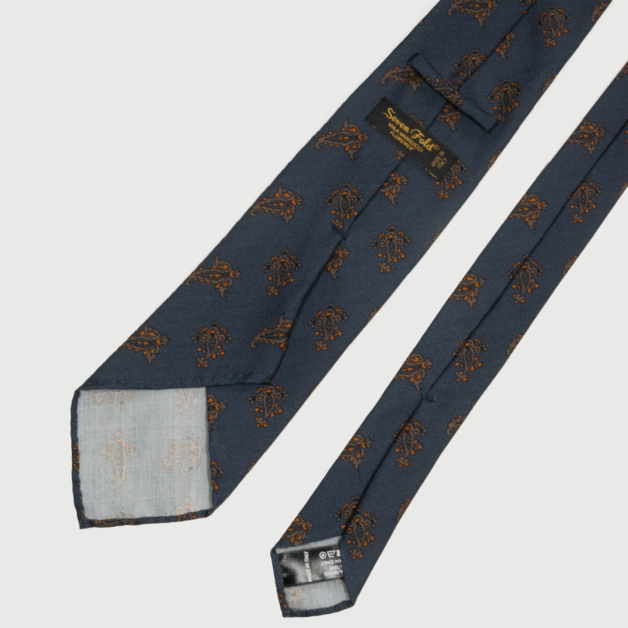 SEVEN FOLD/ 81309/24/ Lily print tie