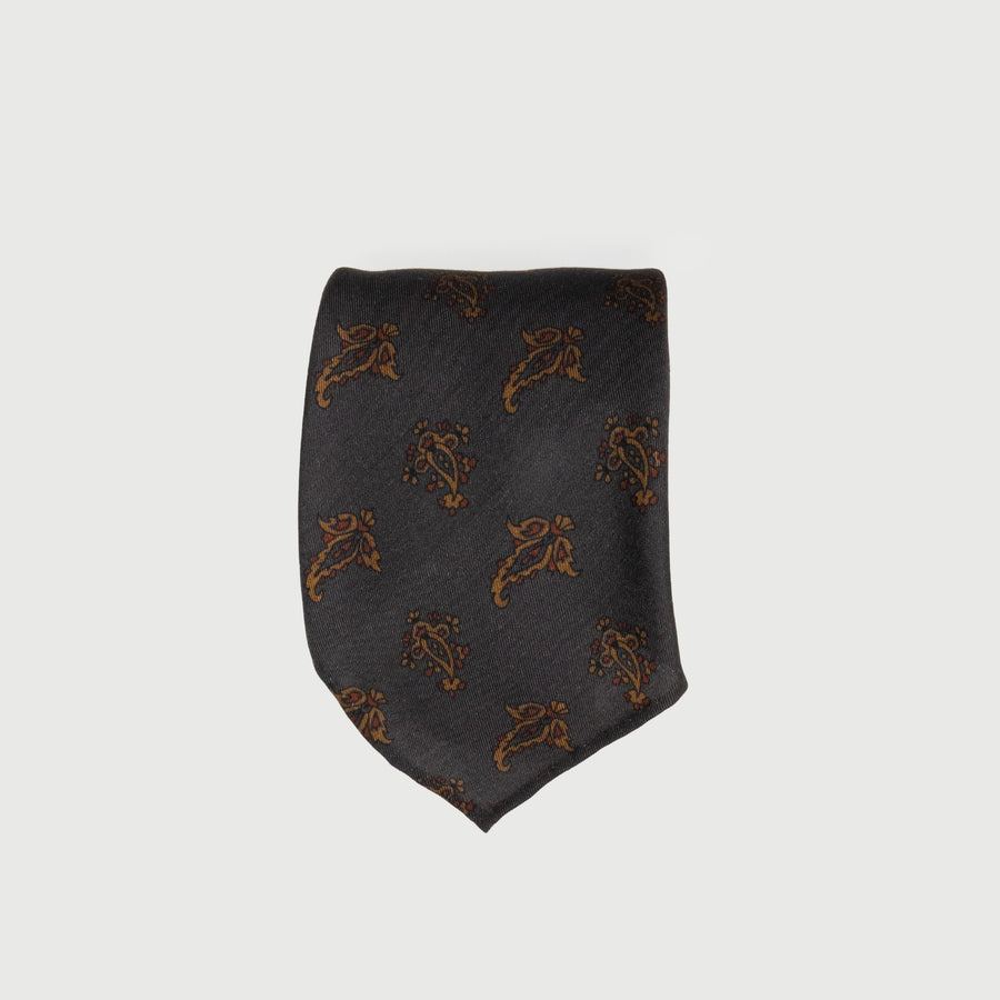 SEVEN FOLD/ 81312/24 Lily print tie