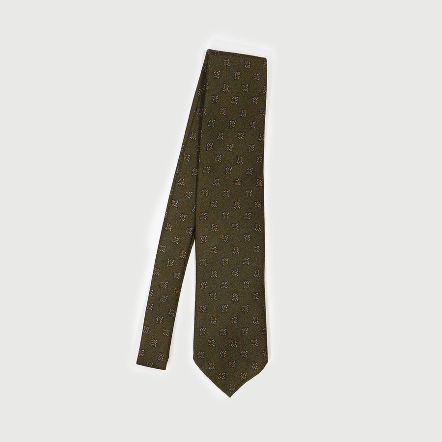 SEVEN FOLD/ 81301/24/ Small flower print tie