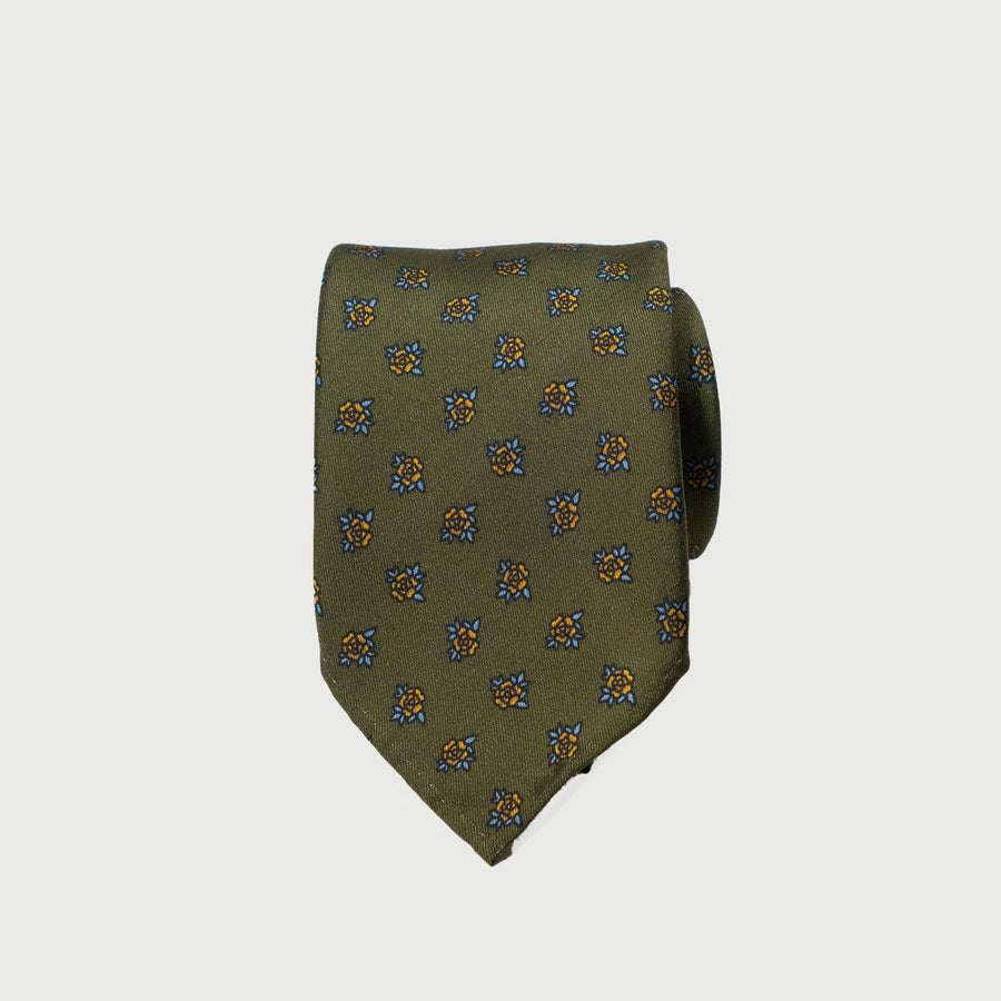 SEVEN FOLD/ 81301/24/ Small flower print tie