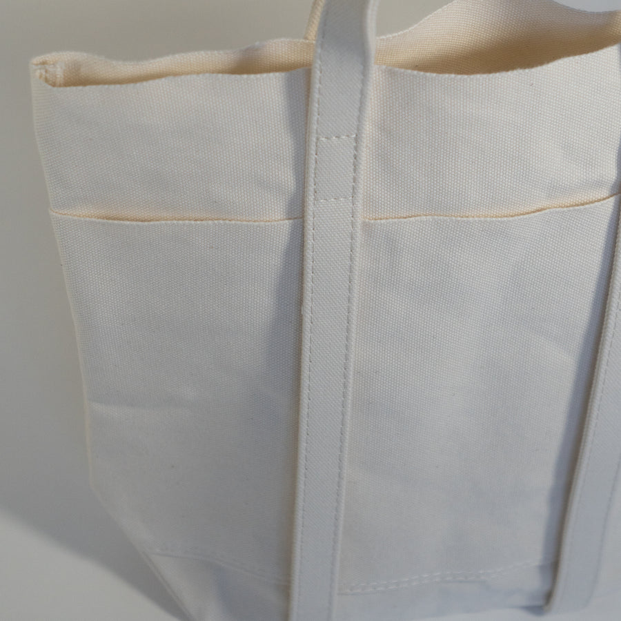 AMIACALVA/ A127 /Washed Canvas 4pocket Tote（S）