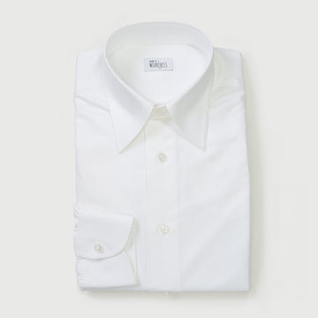 【Order】WEARLNESS/Long point regular collar shirt/White