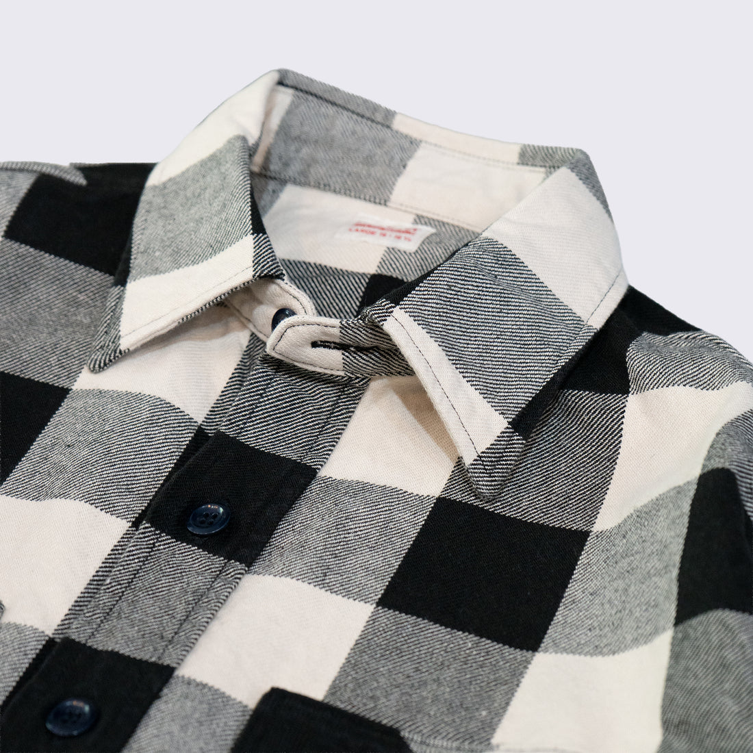 FAR EAST MANUFACTURING/Buffalo Plaid Work Shirts/White