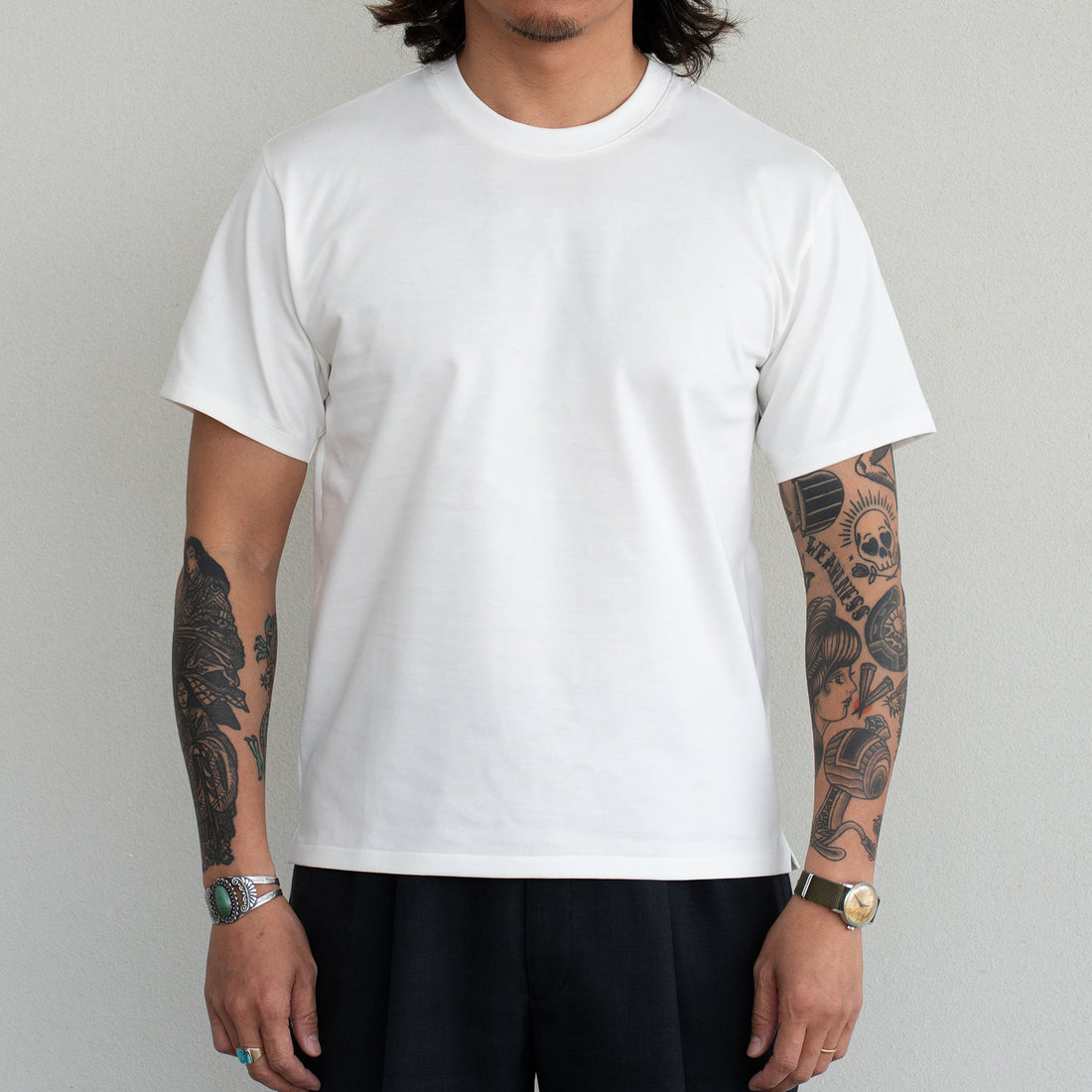 WEARLNESS/Fulfilled Dress T-Shirts/White