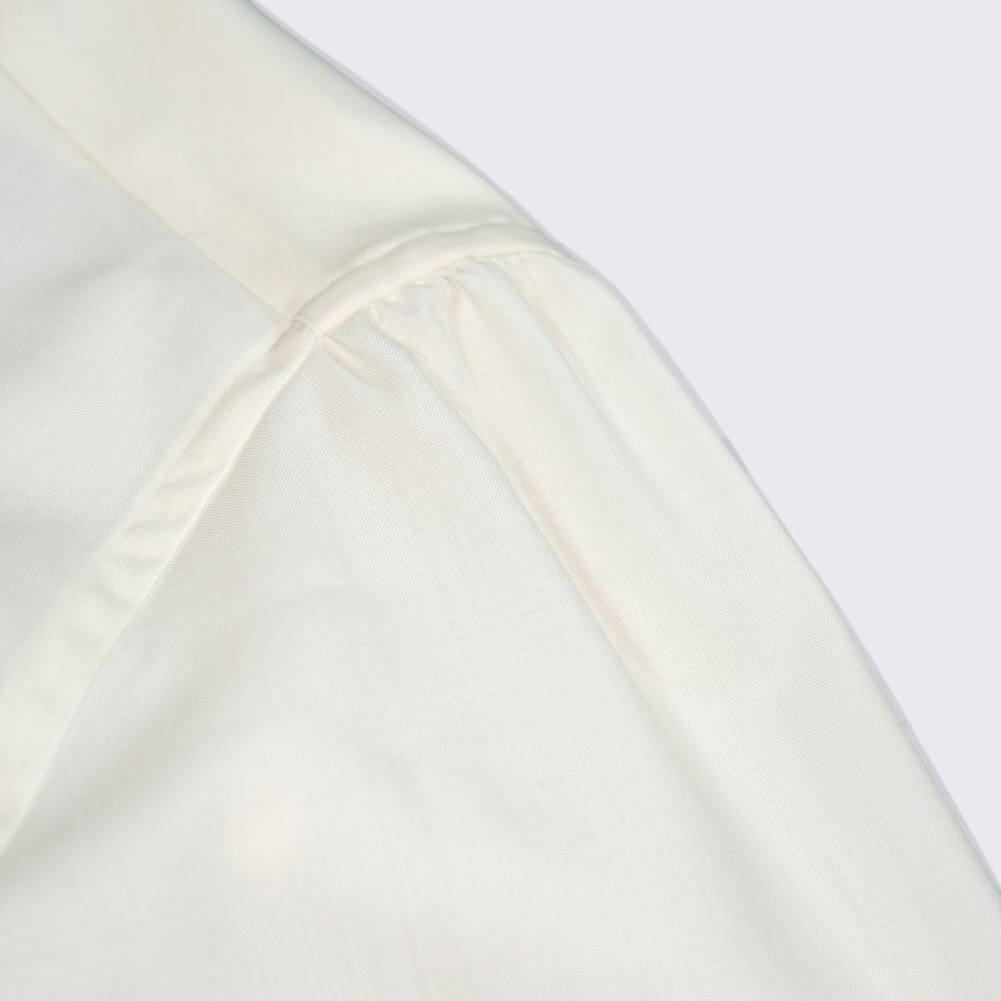 WEARLNESS/Double Pocket Wool Shirt/White