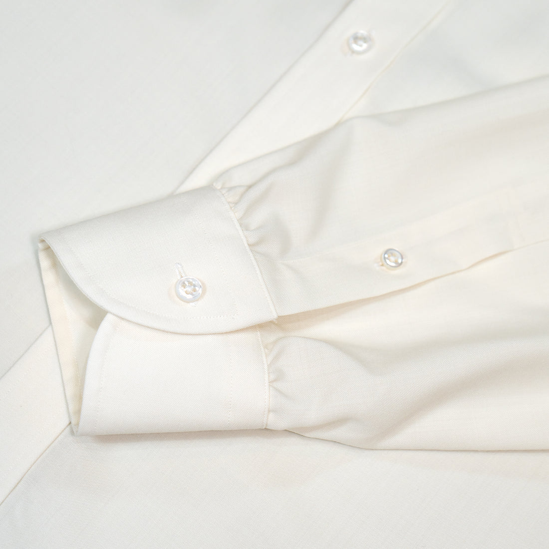 WEARLNESS/Double Pocket Wool Shirt/White