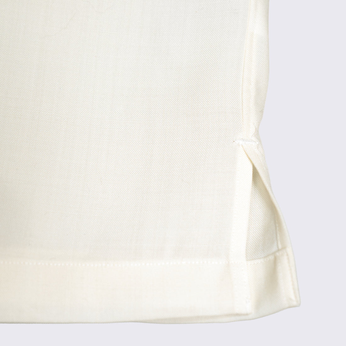 WEARLNESS/Double Pocket Wool Shirt/White