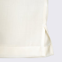 WEARLNESS/Double Pocket Wool Shirt/White