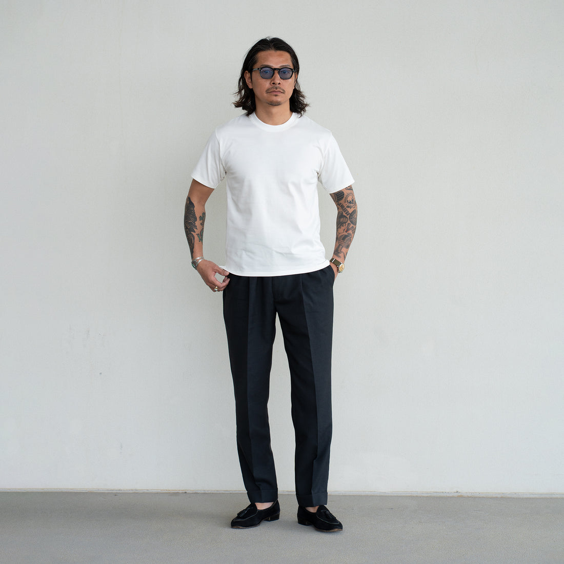 WEARLNESS/Fulfilled Dress T-Shirts/White