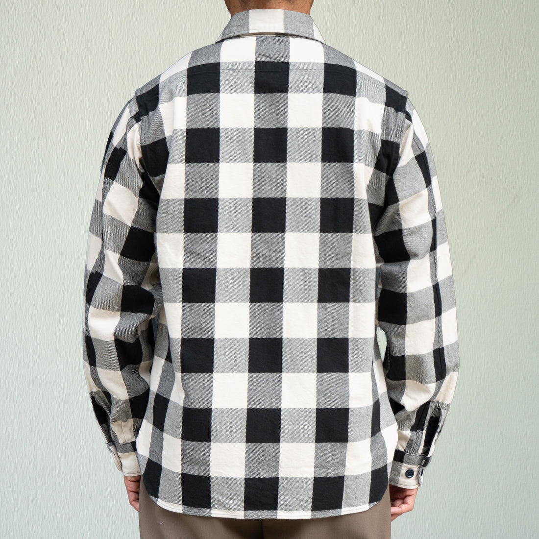 FAR EAST MANUFACTURING/Buffalo Plaid Work Shirts/White